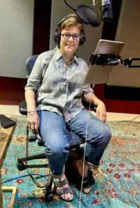 nicola sturgeon at offbeat recording the updated preface for the paperback version of frankly
