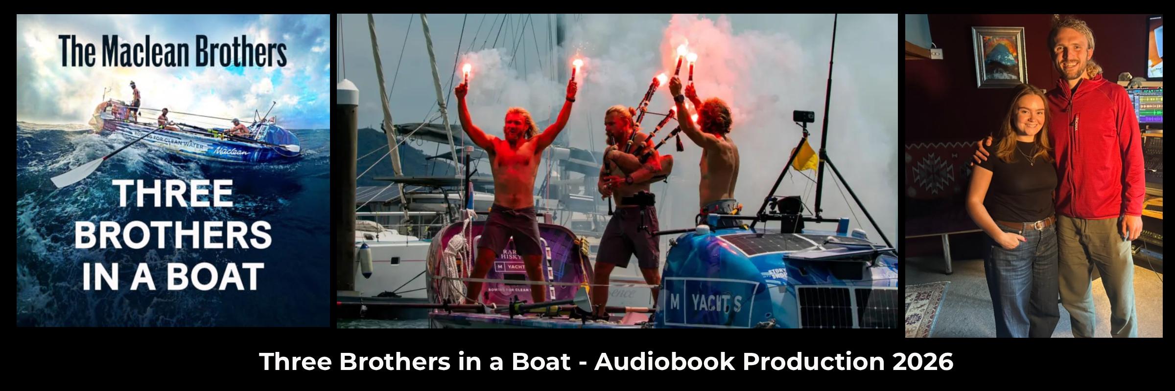 three brothers in a boat audiobook production 2026 at offbeat audio