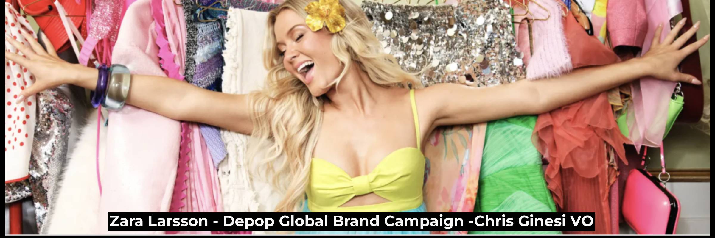 zara Larsson vo depop campaign